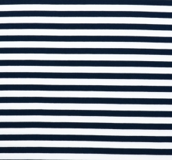 Bambusový úplet námořnicky modré a bílé proužky