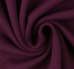 Teplákovina jednobarevná počesaná vínovo-fialová