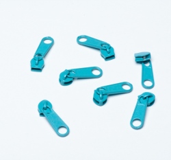 Jezdec k metrážovému zipu 5 mm Modrá tyrkys