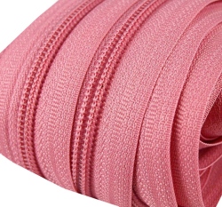 Metrážový zip spirálový 5 mm růžová střední