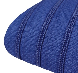 Metrážový zip spirálový 3 mm královsky modrá