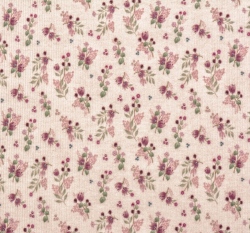 Žebrovaný úplet květiny na růžové