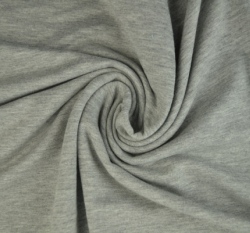 Jednobarevná teplákovina šedé melé 