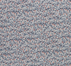 Viskóza nepravidelné tečky na šedo - modré