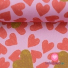 Viskóza srdíčka na růžové