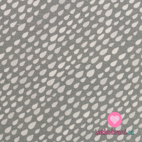 Úplet potisk nepravidelné kapičky na šedé