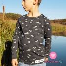 Úplet potisk ježečci v klubíčku na antracitové