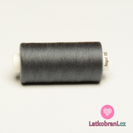 Nitě hagal - šedá hodně tmavá 500 m (14x2)