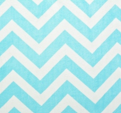 Minky hladké chevron tyrkysový