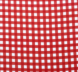 Úplet potisk červeno-bílá kostička