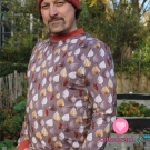 Teplákovina akvarelové listy na taupové