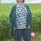 Svetrovina jednobarevná lahvově zelená, oboustranná