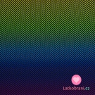 Teplákovina potisk drobný pestrobarevný cik-cak, lehce počesaná