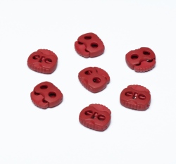 Brzdička dvojcestná 20x20mm Červená tmavá