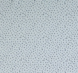 Úplet potisk třpytivé puntíky na světle modré 