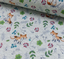 Warmkeeper potisk zvědavá lištička na šedém melé