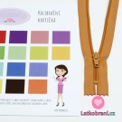 Zip spirálový nedělitelný hořčicový 18 cm