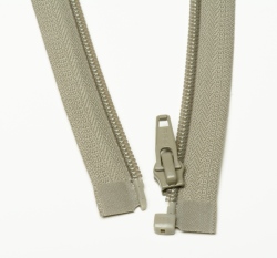 Zip spirálový dělitelný kávový světlejší 65cm