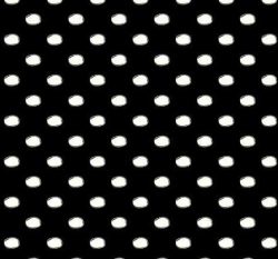 Úplet potisk bílé puntíky na černé