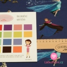 Úplet potisk Ledové království na modro-fialové