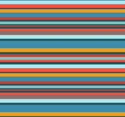 Úplet potisk barevné proužky do modro-žluté