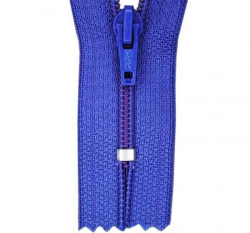 Zip spirálový nedělitelný kobaltově modrý 18 cm