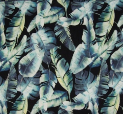 Funkční úplet zeleno-modré listy na černé