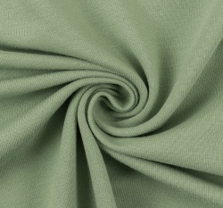 Teplákovina jednobarevná zaprášená zelená