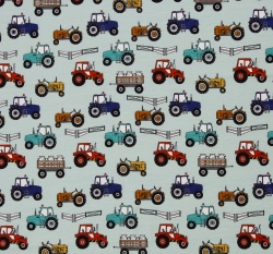 Úplet potisk traktory na mintové 