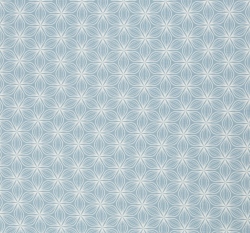 Viskózový úplet potisk bílé květy na modré