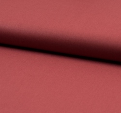 Bavlněný popelín jednobarevný cihlový, organická bavlna