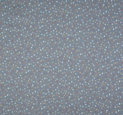 Úplet potisk puntíčky na zaprášené modré
