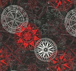 Teplákovina potisk kompas na antracitové