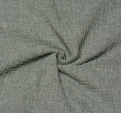 Dvojitá gázovina / mušelín šedá melanž 