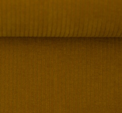 Elastický manšestr hořčicový 