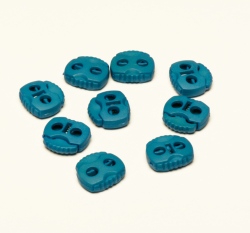 Brzdička dvojcestná 20x20mm Modrá