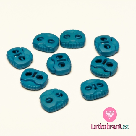 Brzdička dvojcestná 20x20mm Modrá