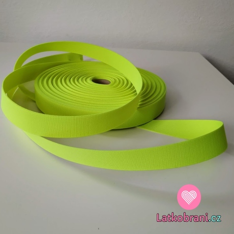 Pruženka barevná neonově žlutá 25 mm