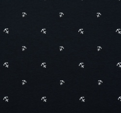 Úplet potisk kotvičky na námořnicky modré