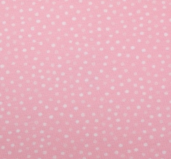 Úplet potisk malé bílé puntíky na baby růžové