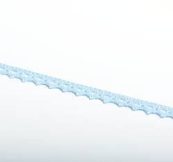 Krajka paličkovaná 8 mm baby modrá