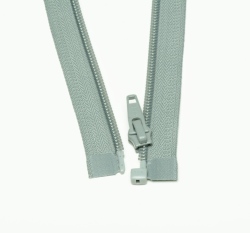 Zip spirálový dělitelný šedý 55cm