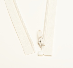 Zip spirálový dělitelný ecru 35cm