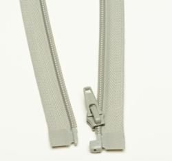 Zip spirálový dělitelný šedo-béžový 40cm
