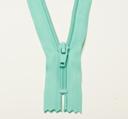 Zip spirálový nedělitelný mintový 12 cm