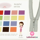 Zip spirálový nedělitelný stříbřitě šedý 12 cm