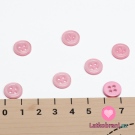 Knoflík hladký, lesklý, růžový 12mm