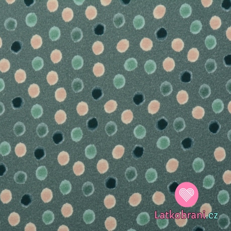 Warmkeeper potisk nepravidelné puntíky na šedé 