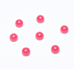 Knoflík oblý, lesklý růžový