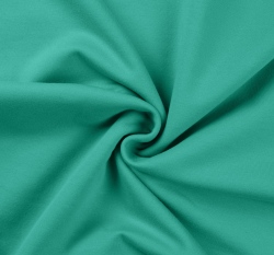 Teplákovina jednobarevná počesaná modrá tiffany 